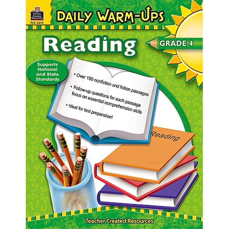 Teacher Created Resources Daily Warm-Ups - Reading Book, Grade 4 TCR3490